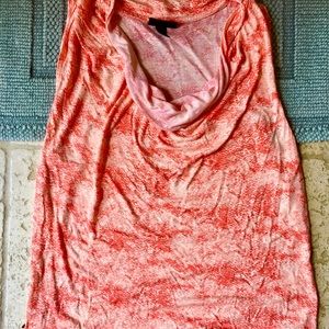 Flowy tank, low gathered neckline